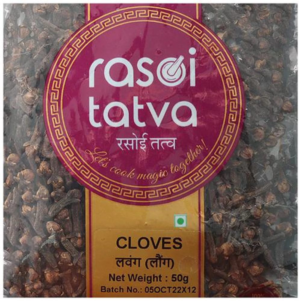 RASOI TATVA Cloves - 100percent Natural, 50 g-4.webp